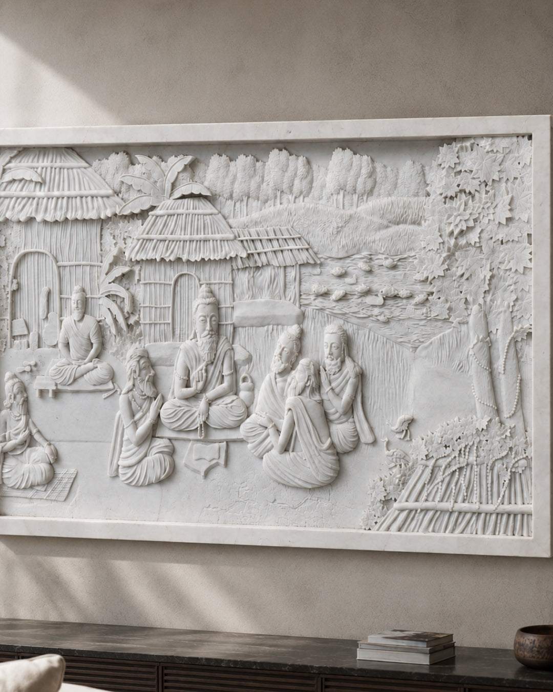 Ramayana – Maharishi Valmiki Teaching at His Ashram